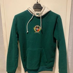Adidas Green and Gray fleece hoodie